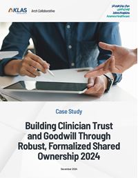 Building Clinician Trust and Goodwill Through Robust, Formalized Shared Ownership 2024
