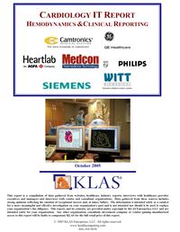 Cardiology Reporting and Hemodynamics Report 2005 Cardiology Reporting and Hemodynamics Report 2005