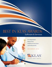 2012 Best in KLAS Awards - Software and Professional Services 2012 Best in KLAS Awards - Software and Professional Services